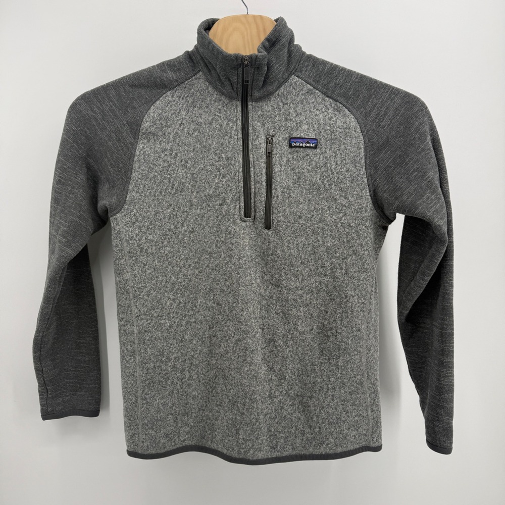 Patagonia Better Sweater 1/4 Zip Pullover Fleece Gray Mens Medium 25523 - Picture 3 of 8
